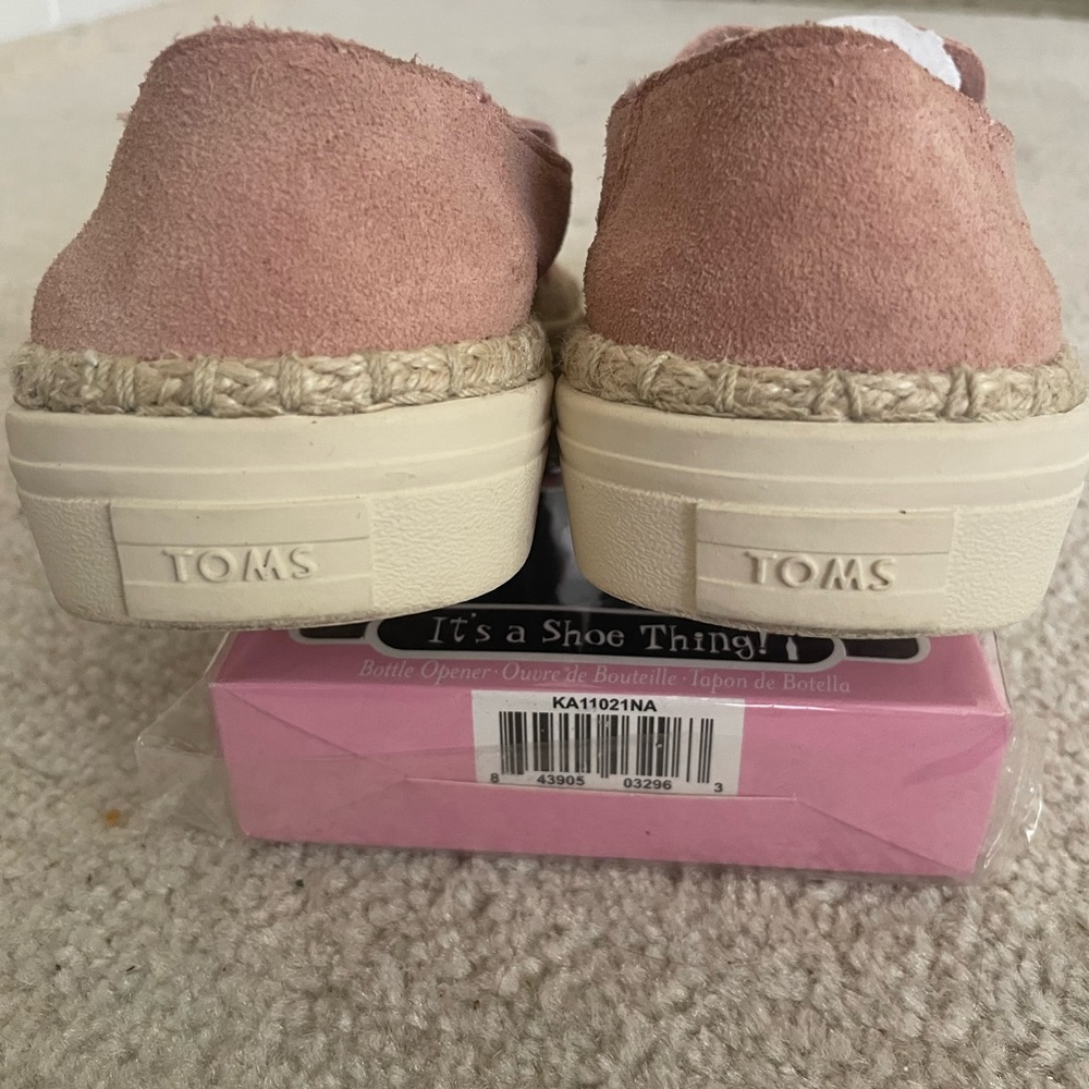 Toms Bloom Suede Rope Espradille Slip On Loafers Women’s/7.5 - Picture 9 of 9